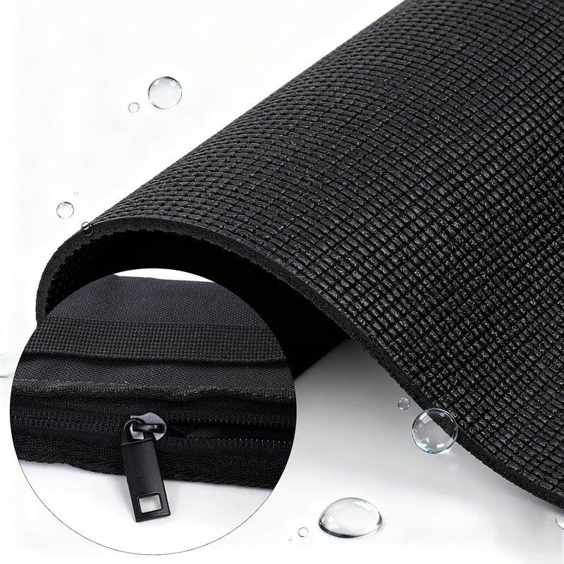 Yolyoo Portable Drumstick Bag Hanging Percussion Storage Case with Handle Inner Hooks Secure Holder for Drum Set Mallets Sticks Essential Drum Accessory (Black) - Image 4